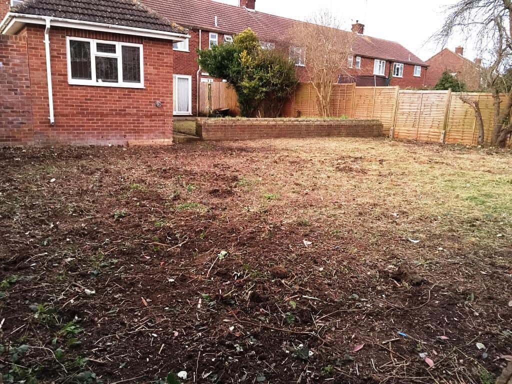 garden cleared out