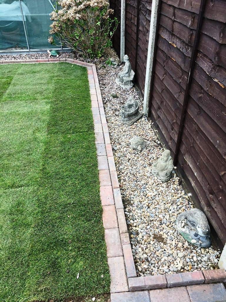 veg bed turned into lawn