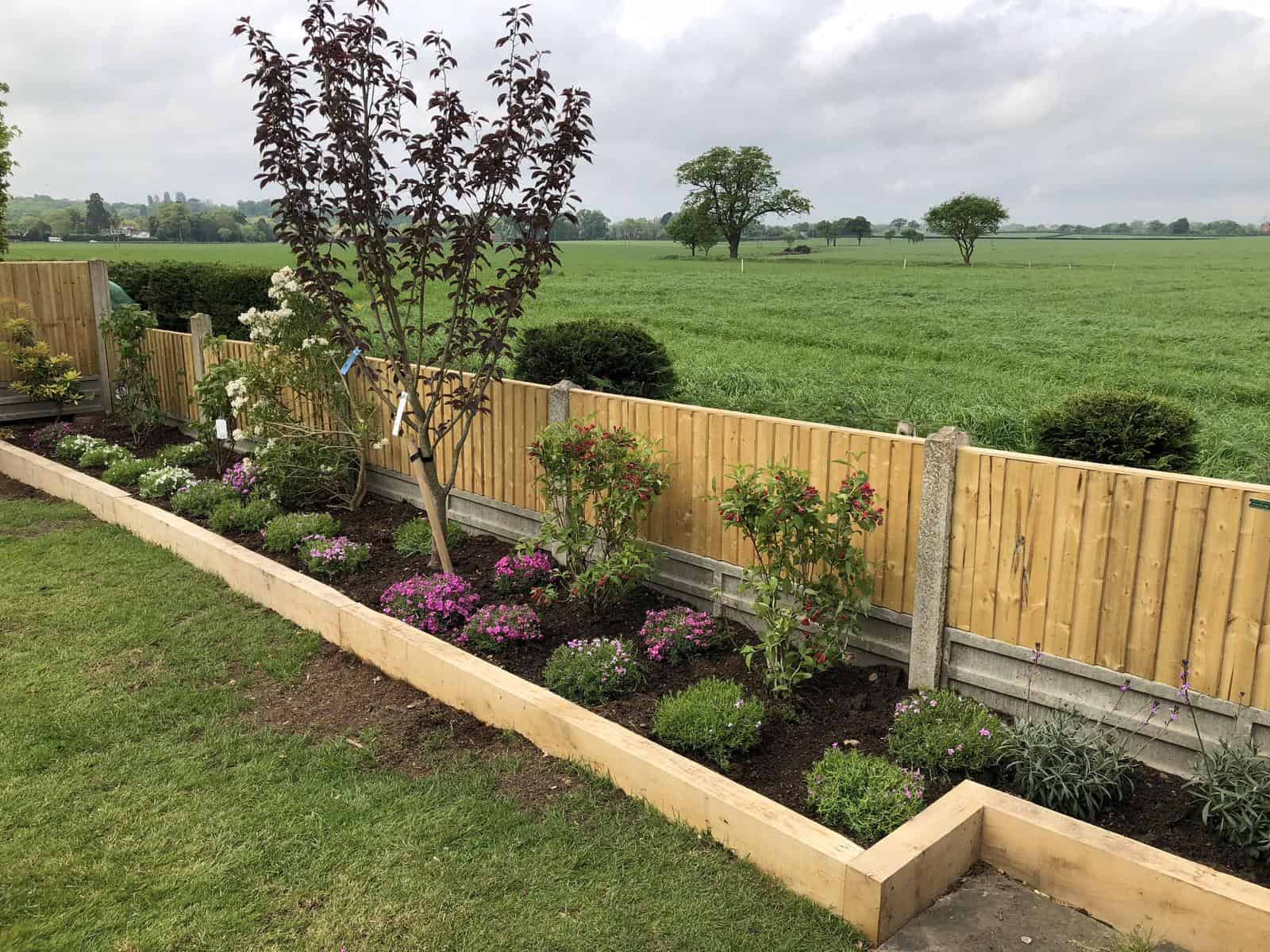 Garden borders, fences and plants updated