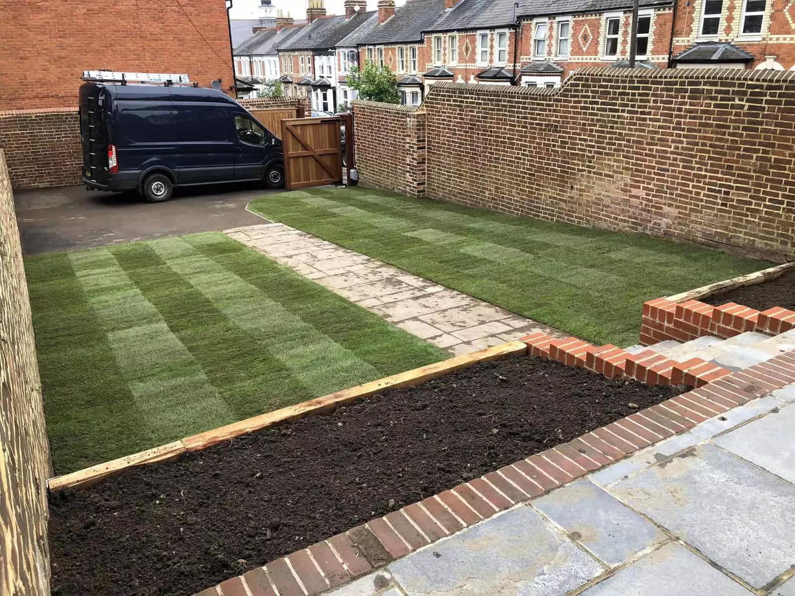 Garden returfing