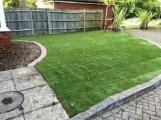 turfing work, garden landscaping. New lawn laid
